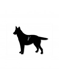 German Shepherd Clock With Wagging Tail