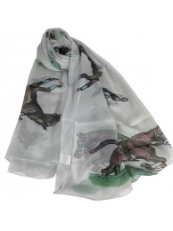 Scarf Racing Light Grey
