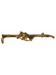 Gold Horse Heads Stockpin
