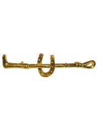 Gold Horseshoe Stockpin