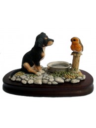 Puppy And Robin